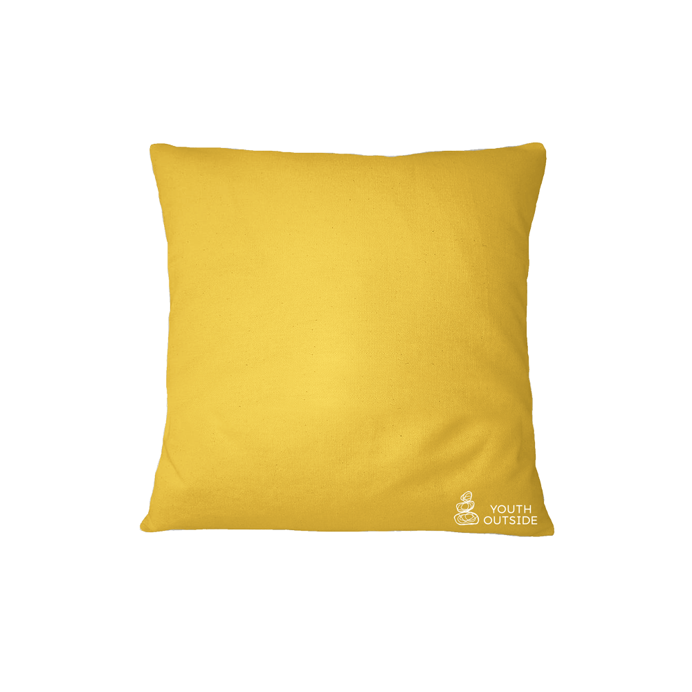 Youth Outside Solid Yellow Pillow Goodspree
